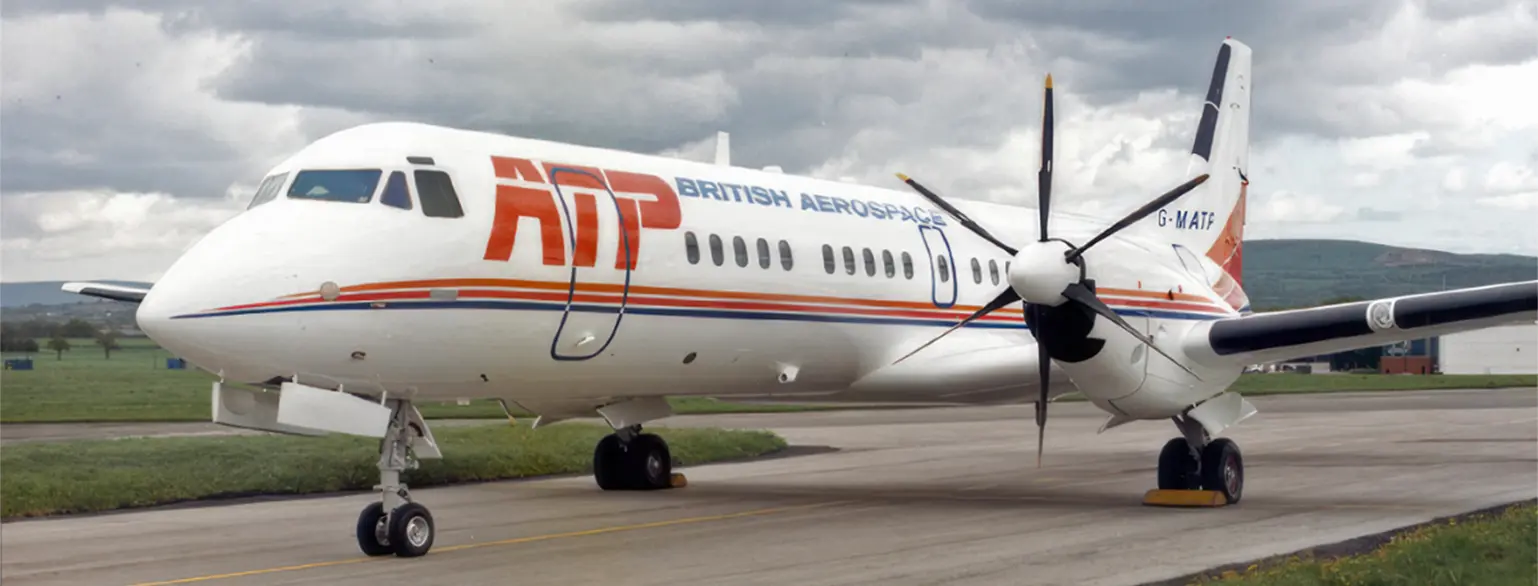 British Aerospace ATP aircraft on runway